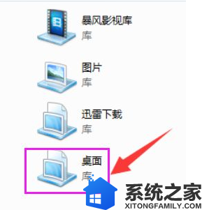 windows7系统怎么在库中添加桌面