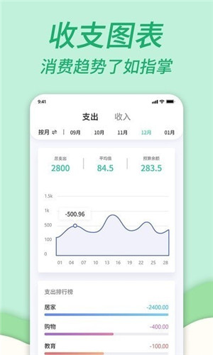 家庭记账免费版软件截图