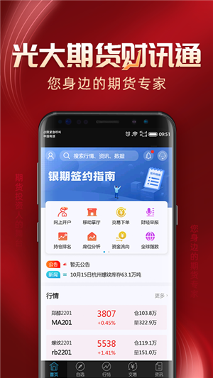 光大期货财讯通手机版软件截图