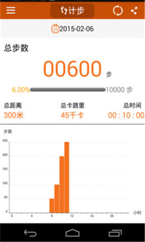 全能运动计步器免费版软件截图
