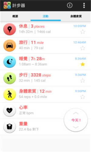 全能计步器免费版软件截图